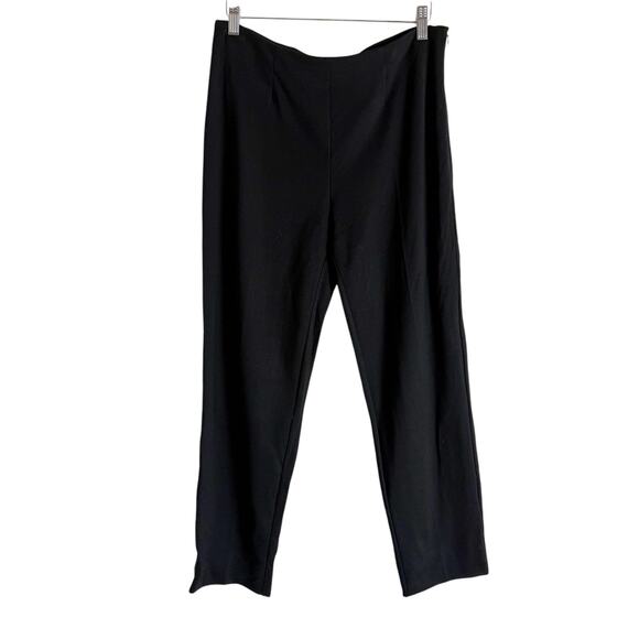 Piazza Sempione Audrey Black Straight Leg Crop Pants Size 10 - Picture 2 of 7